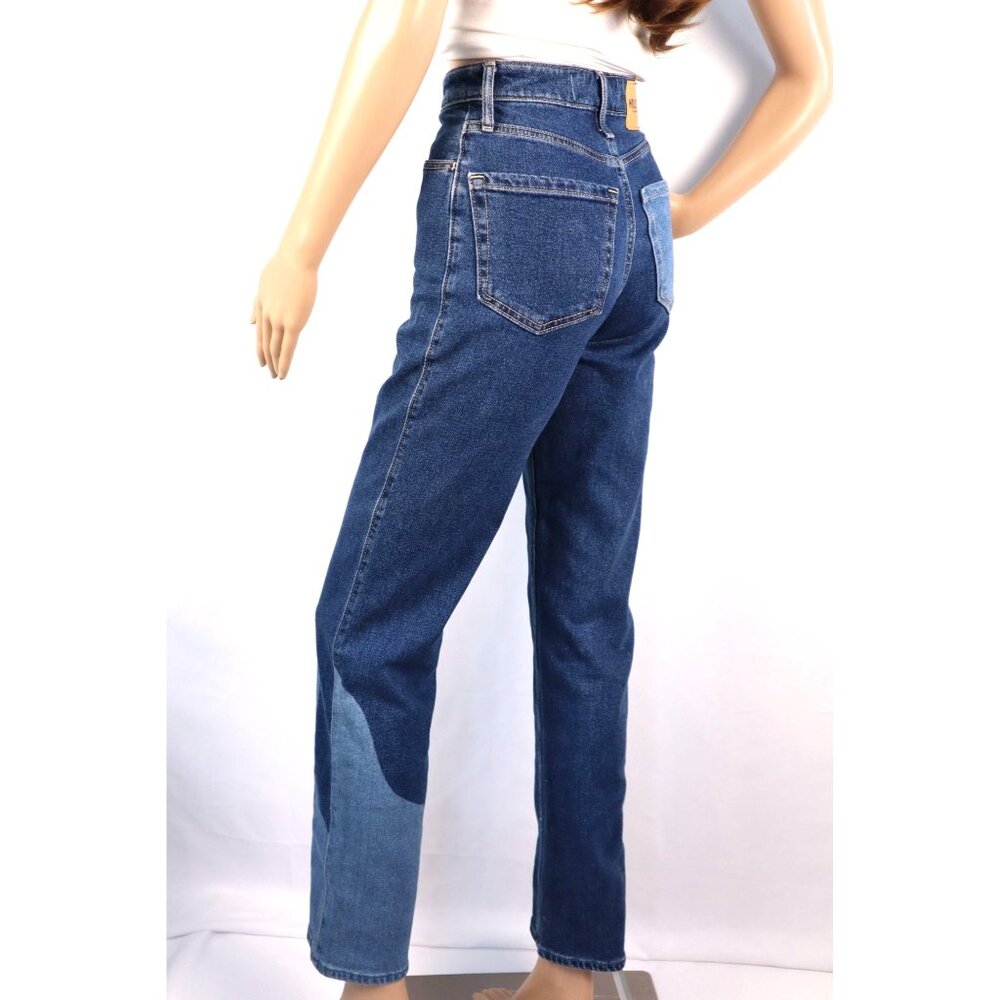 Hollister Ultra High-Rise Dad Jean W23 L31 Vintage Stretch Patchwork Denim - Picture 3 of 9